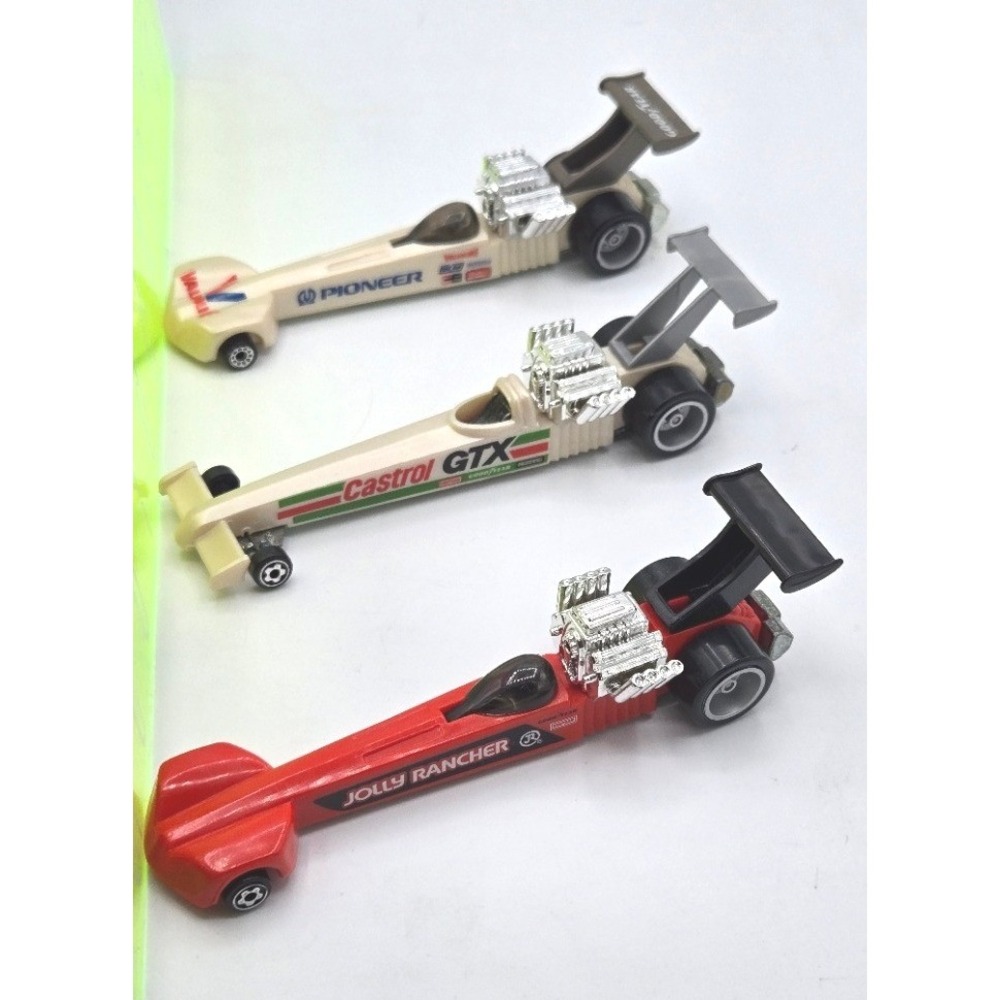 Vintage Hot Wheels Top Fuel Dragster Lot (3) - 1989 Malaysia Castings